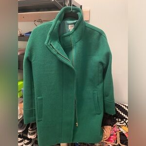 J. Crew City Coat Emerald Green